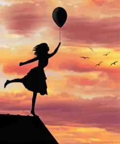 Girl With Balloon Diamond Painting