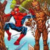 Groot And Spider Man Diamond Painting