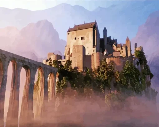 Hotel Transylvania Castle Diamond Painting