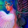 Lady With Wings Diamond Painting