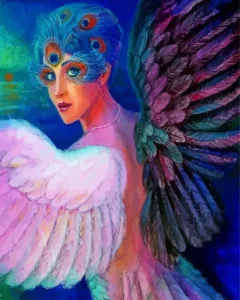 Lady With Wings Diamond Painting