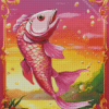 Pink Fish Diamond Painting