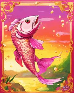 Pink Fish Diamond Painting