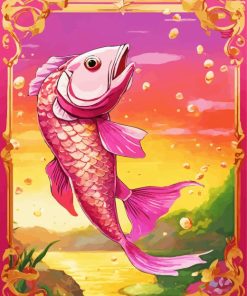 Pink Fish Diamond Painting