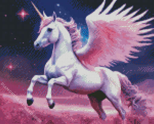 Pink Unicorn Diamond Painting