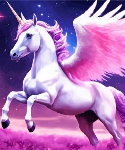 Pink Unicorn Diamond Painting