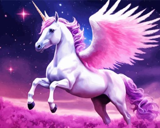 Pink Unicorn Diamond Painting