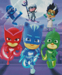 Pj Masks Animation Diamond Painting