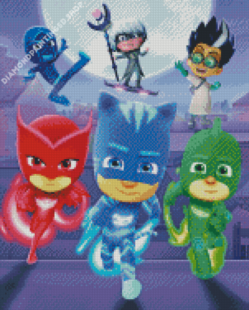 Pj Masks Animation Diamond Painting