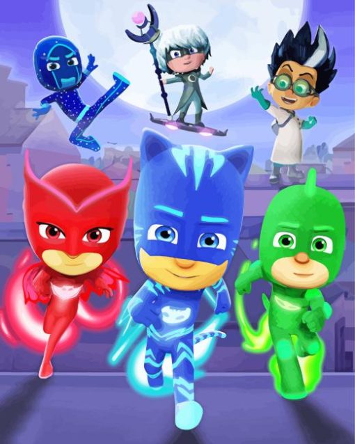 Pj Masks Animation Diamond Painting