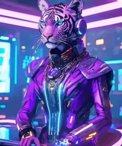 Tiger Robot Diamond Painting