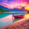 Sunset Boat Diamond Painting
