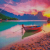 Sunset Boat Diamond Painting