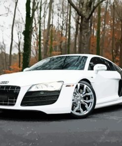 White Audi I8 Diamond Painting