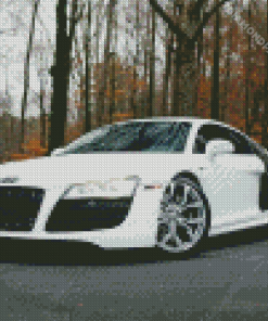 White Audi I8 Diamond Painting