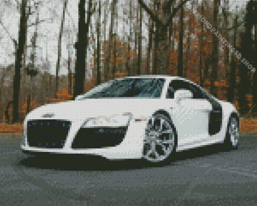 White Audi I8 Diamond Painting