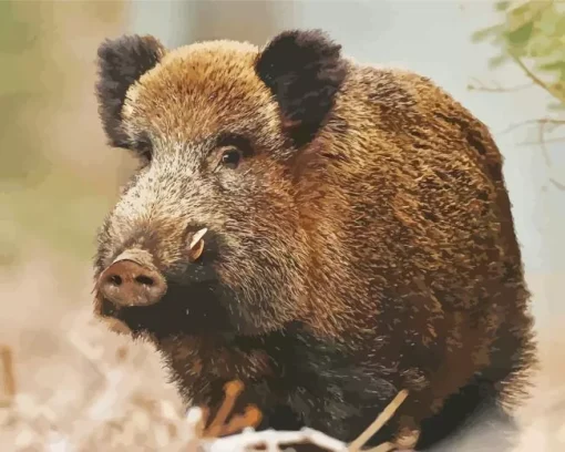 Boar Animal Diamond Painting
