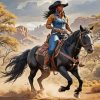 Cowgirl Western Horse Diamond Painting