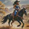 Cowgirl Western Horse Diamond Painting