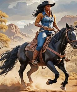 Cowgirl Western Horse Diamond Painting