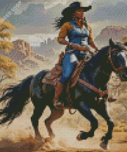 Cowgirl Western Horse Diamond Painting