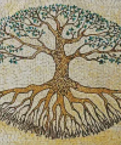 Mosaic Tree Of Life Diamond Painting