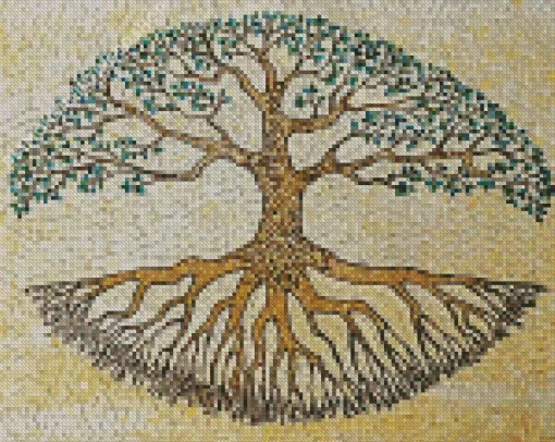Mosaic Tree Of Life Diamond Painting