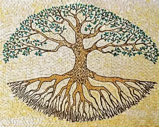 Mosaic Tree Of Life Diamond Painting