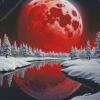 Winter Blood Moon Diamond Painting
