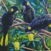 Black Cockatoos Diamond Painting