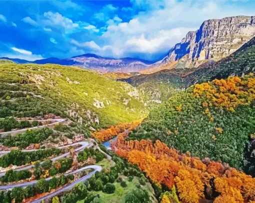 Zagori Greece Diamond Painting