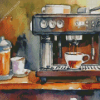 Coffee Machine Diamond Painting
