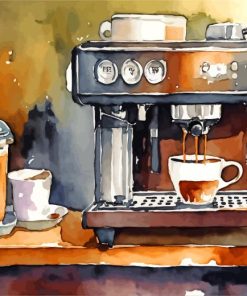 Coffee Machine Diamond Painting