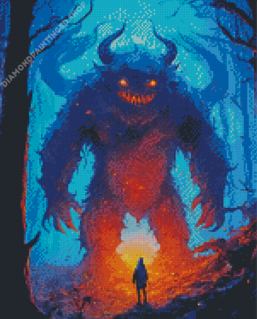 Evil Monster Art Diamond Painting