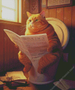 Aesthetic Fat Cat Diamond Painting