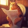 Aesthetic Fat Cat Diamond Painting