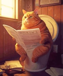Aesthetic Fat Cat Diamond Painting