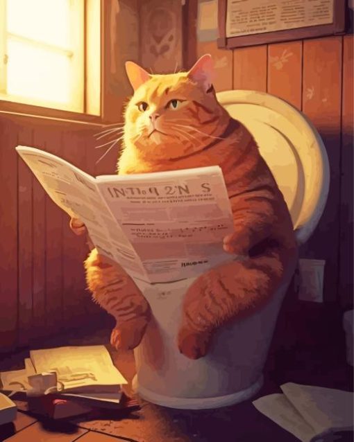 Aesthetic Fat Cat Diamond Painting