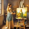 Female Painter Art Diamond Painting