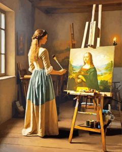 Female Painter Art Diamond Painting