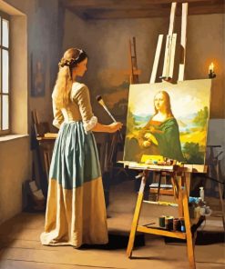 Female Painter Art Diamond Painting