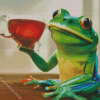 Frog Smoking Art Diamond Painting