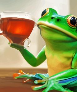 Frog Smoking Art Diamond Painting
