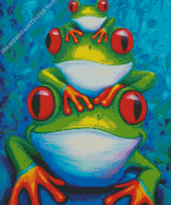Frogs Family Diamond Painting