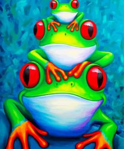 Frogs Family Diamond Painting