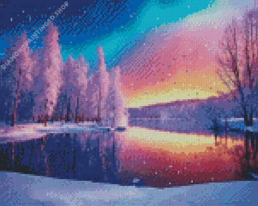 Frozen Lake Diamond Painting