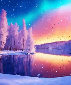 Frozen Lake Diamond Painting