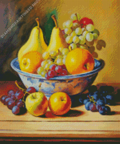 Aesthetic Fruit Bowl Diamond Painting