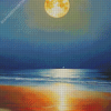 Full Moon Beach Diamond Painting