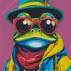 Funky Frog Art Diamond Painting